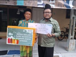 Senyum Pak Suli, Pedagang Susu Segar Setelah Dibina NU Care-LAZISNU Sidoarjo