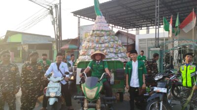 Tumpeng Raksasa dari Ansor Buduran Meriahkan Inaugurasi GP Ansor Sidoarjo