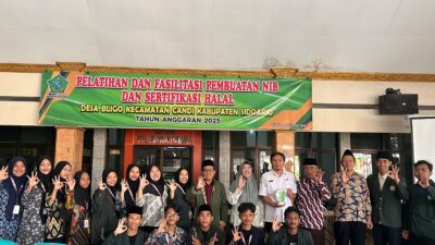 Dorong UMKM Tumbuh, Mahasiswa KKN IAI Al-Khoziny Adakan Sosialisasi Sertifikasi Halal dan Layanan NIB di Desa Bligo