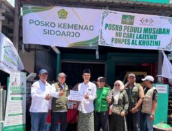 UPZIS LAZISNU MWCNU Buduran Serahkan Donasi NU Peduli Musibah Pesantren Al-Khoziny Rp41 Juta