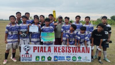 SMA Wachid Hasyim 2 Taman Dukung Pembinaan Bakat Siswa SMP Melalui Turnamen Sepak Bola “Piala Kesiswaan SMP YPM 3 Taman 2025″
